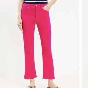 LOFT High Rise Kick Crop Jeans